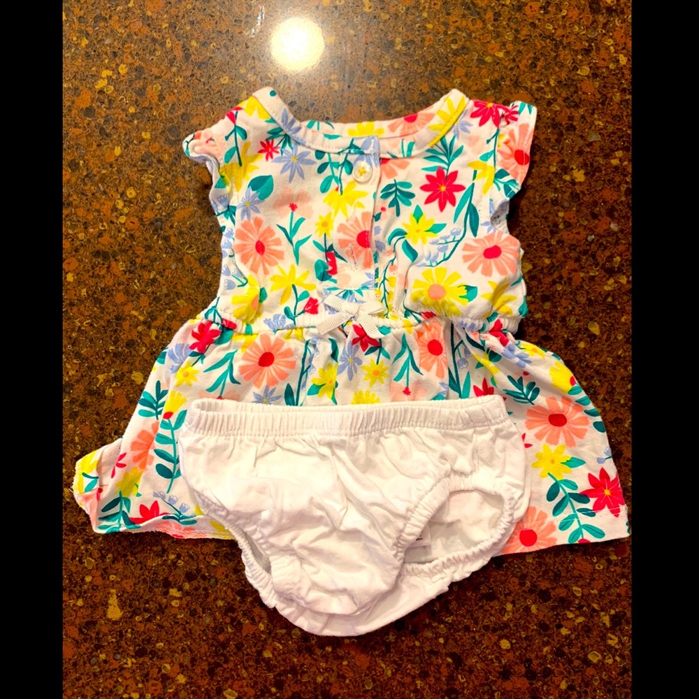 Carters Baby Girl Dress Outfit with Bloomers